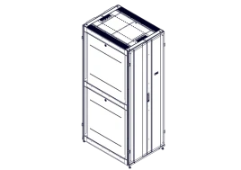 Шкаф Systeme Electric, серия Uniprom, 48U-800/1070, боковые панели 4шт, черный