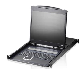 8-портовый KVM-переключатель с ЖК-дисплеем  19'' Slideaway/ SINGLE RAIL 8P PS/2-USB LCDKVM 19INCH