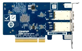 Сетевая карта/ QNAP QXG-25G2SF-E810 Dual Port 25Gbps/10Gbps SFP28 PCIe Gen4 x8