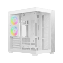 Корпус ПК без блока питания/ Case Ocypus Delta C74 WH ARGB, Midi-Tower, TG, 2x120mm ARGB, 2xUSB-A 3.0 + 1xUSB-C 3.1, ATX, mATX, mITX White