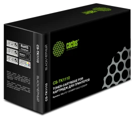 -/ Картридж лазерный Cactus CS-TK1110 TK-1110 черный (2500стр.) для Kyocera FS 1020MFP/1040/1120MFP