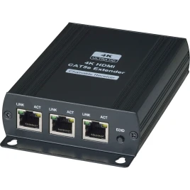 Комплект/ SC&T HE03LR-4K Дополнительный приемник (для комплекта HE03L-4K) HDMI сигнала по одному кабелю витой пары на расстояние до 120м(CAT5e), до 140м(CAT6).