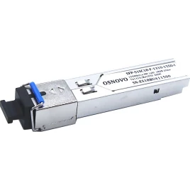 Трансивер/ OSNOVO Оптический SFP модуль промышленный, SC, одно волокно SM,  Tx:1310/Rx:1550, до 155мбит/с, до 20 км