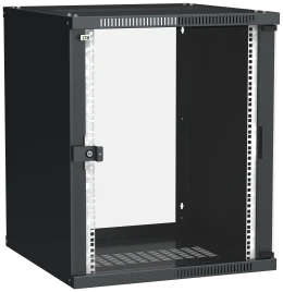 ITK Шкаф LINEA WE 15U 600x600мм дверь стекло черный