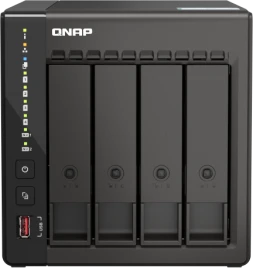Сетевое хранилище без дисков/ SMB QNAP TS-453E-8G NAS, 4-tray w/o HDD. 2xHDMI-port. 4-core Celeron J6412 2-2.6 GHz, 8GB DDR,  2x2.5Gb LAN, 2 x M.2 2280 PCIe Gen 3 x2, 2x USB 3.2 Gen 2 (10Gbps) Port, 2x USB 2.0 port