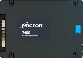 Твердотельный накопитель/ Micron SSD 7400 PRO, 1920GB, U.3(2.5" 7mm), NVMe, PCIe 4.0 x4, 3D TLC, R/W 4400/2000MB/s, IOPs 420 000/85 000, TBW 3500, DWPD 1 (12 мес.)