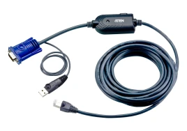 Модуль удлинителя, SVGA+KBD+MOUSE USB,   4.5 метр., для подкл. комп. к перекл. KH15xxA/KH15xxAi/KL15xxA/KH25xxA, макс.разреш. 1600х1200, RJ45+HD-DB15+USB A-тип, Female+2xMale, без Б.П., (DDC2B)/ USB CPU Module/cat 5 cable for KH2516A