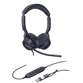 Гарнитура проводная/ Yealink UH46 Dual UC USB-C/A [1308183]
