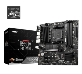 Материнская плата/ MB MSI AMD B550 sAM4, 4xDDR4(128GB), D-SUB/HDMI 2.1/DP, 1xPCIe 4.0x16, 2xPCIe 3.0, 1xLAN, 4xSATA 6Gb/s, 2xM.2, 4xUSB 3.2, 2xUSB 2.0, 1xPS/2, mATX