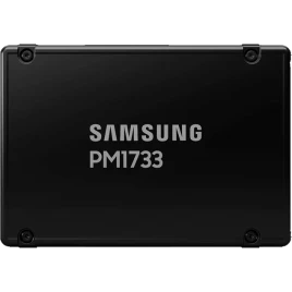 Твердотельный накопитель/ Samsung SSD PM1733, 3840GB, U.2(2.5" 15mm), NVMe, PCIe 4.0 x4/dual port x2, V-NAND, R/W 7000/3800MB/s, IOPs 1 500 000/135 000, TBW 7008, DWPD 1 (12 мес.) updated controller
