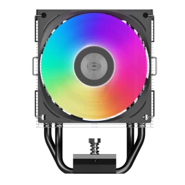 Кулер для процессора/ CPU Cooler PCCooler R400 ARGB BK (180W, 4-pin PWM, 133mm, Al/Cu, 4x6mm, ARGB, 1x92mm, 40.94CFM, 30dBA, 2200RPM, S: 1851/1700/1200/115X, AM5/AM4, black)