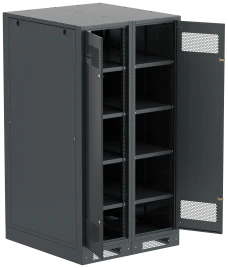 ITK LINEA B Шкаф (пустой) 1700х900мм дверь двуст. мет. чер.