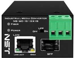 Промышленный компактный медиаконвертер Gigabit Ethernet/ Промышленный компактный медиаконвертер Gigabit Ethernet, SFP 1000Мбит/c, RJ45 10/100/1000Мбит/c, поддержка LFP; Встроенная грозозащита 6kV. Питание: 1 x вход DC12-57V(6W), БП в комплект НЕ входит. М