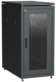ITK LINEA N 18U 600х1000мм стек. пер. дв. чер.