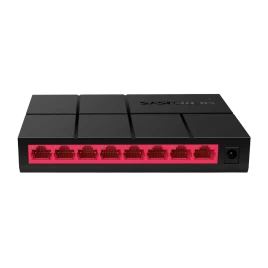Коммутатор/ Unmanaged Gigabit switch  8 ports LAN RJ-45 10/100/1000 Mbps, plastic case