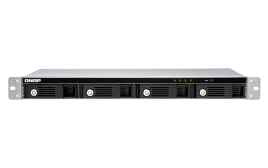 Полка расширения сетевого хранилища без дисков/ channel QNAP DAS TR-004U 4-Bay 2.5/3.5 SATA  Type-C USB 3.1 Gen 1 (5 Gb/s )  Direct Attached Storage with Hardware RAID. W/o rail kit RAIL-B02