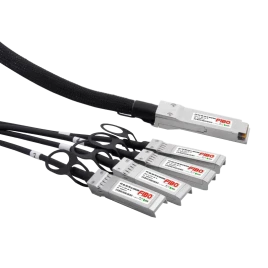 Кабель/ FIBO FT-Q100-4S25-DAC3m QSFP28 100G x 4SFP28 25G DAC модуль, медный кабель, 3 метра