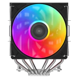 Кулер для процессора/ CPU Cooler SAMA A60L (265W, 4-pin PWM, 156.5mm, 6x6mm, ARGB, 2x120mm, 78CFM, 29dBA, 2200RPM, S: 1851/1700/1200/115X, AM5/AM4, silver)