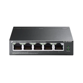 Коммутатор/ 5-Port 10/100Mbps Desktop Switch with 4-Port PoE, 5 10/100Mbps RJ45 ports including 4 PoE ports, 58W PoE Power supply, steel case