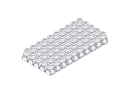 Mounting kit Systeme Electric, Uniprom series, M6 (screw, washer, snap nut), pack of 50 pcs.