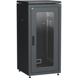 ITK Шкаф сетевой 19" LINEA N 18U 600х800 мм стеклянная передняя дверь черный