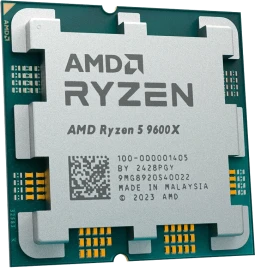Процессор/ APU AM5 AMD Ryzen 5 9600X (Granite Ridge AM5, 6C/12T, 3.9/5.4GHz, 32MB, 65W, Radeon Graphics) OEM