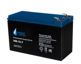 Battery Parus Electro, HM-12-7, 12V, 7.2Ah