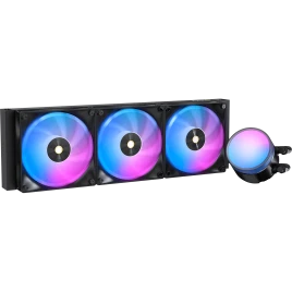 Система жидкостного охлаждения/ Water Cooling System Ocypus Delta L36 BK ARGB V2 (300W, 360mm, Black, ARGB, Fans: 3x120mm, 73CFM, 2000RPM/ Pump height 60mm, 27dBA, 2650RPM, Rad thickness 27mm/ S: 1851, 1700, 1200, 115X, AM5, AM4)