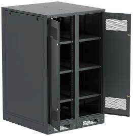 ITK LINEA B Шкаф (пустой) 1450х900мм дверь двуст. мет. чер.