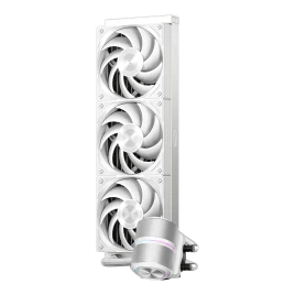 Система охлаждения/ Water Cooling System PCCooler DE360 Pro WH (300W, 360mm, White, ARGB Pump, Fans: 3x120mm, 86.73CFM, 32dBA, 2200RPM/ Pump height 57mm, 28dBA, 3200RPM, Rad thickness 27mm/ S: 1851, 1700, 1200, 115X, AM5, AM4, AM3)