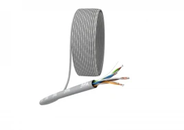 Кабель информационный U/UTP категория 5е 4x2x24AWG(0,50мм) 50м CCA (омедненка) PVC SIMPLE solid серый ЭРА
