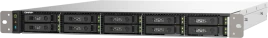 Сетевое хранилище без дисков/ ENTERPRISE QNAP TS-h1090FU-7232P-64G QTS hero NAS, AMD EPYC 7232P/7252 3.1-3.2 GHz, 64 GB DDR4 ECC (8 x 8 GB) up to 1.5 TB (12 x 128 GB), 10x2.5-inch U.2 PCIe NVMe / SATA bays, 2x25 GbE SFP28, 2x2.5 GbE, 3xUSB 3.2 Gen 1, rack