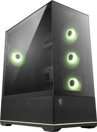 Корпус ПК без блока питания/ Case MSI MAG PANO 110R PZ, Midi-Tower, TG, 4x120mm ARGB, 2xUSB 3.2, 1xUSB 3.2 Type-C, ATX, mATX, mITX Black