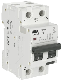 ARMAT АВДТ B10N 1P+NP C8 100мА тип A (36мм) IEK