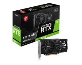 Видеокарта/ VGA MSI NVIDIA GeForce RTX 3050 VENTUS 2X E 6G OC 6GB, GDDR6/96-bit, PCIe 4.0, 2xHDMI 2.1, 1xDP, 2.1-slot