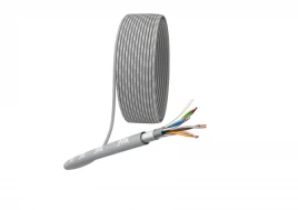 Кабель информационный F/UTP категория 5е 4x2x24AWG(0,475мм) 305м (медь) PVC SIMPLE solid серый ЭРА