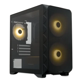 Корпус без блока питания/ Case HSPD M321, Mesh Mini-tower, Black, slide TG, 0.45 SPCC, 2x140mm ARGB (M11-140)+1x120mm ARGB (M11-120) mATX, mITX 160/340/184mm 2x2.5", 2x3.5", 4xPCI 2xUSB-A 3.0, 1xUSB-A 1.0 390x200x385mm