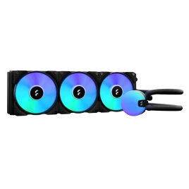 Система жидкостного охлаждения для ПК/ Water Cooling System Fractal Design Lumen S36 V2 RGB (200W, 360mm, Black, ARGB/ Fans: 3x120mm, 56CFM, 33.2dBA, 2000RPM/ Pump height 67mm, 22dBA, 4000RPM, Rad thickness 27mm/ S: 1851, 1700, 1200, 115X, 2011, 2066, AM5
