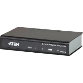 Разветвитель, электрон., HDMI, 1> 2Устройства,  20 метр.(24AWG)/15 метр.(28AWG), F, без шнуров, Б.П. 220> 5.3V, (до 1920x1200 60Hz HDMI 1.3b/HDCP 1.1 HDTV 480p/720p/1080i/1080pкаскад до 3-хУровней)  [VS182]/ 2 PORT HDMI Splitter W/1.8M W/230V ADP