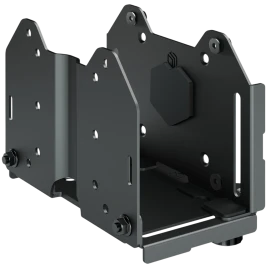 Крепление универсальное для mini PC ONKRON/ макс нагрузка 5кг, крепления на VESA: 75x75, 100x100,  высота mini PC: 12~79мм, ширина и длина mini PC: без ограничений, возможность установки: на стену, под стол, к VESA креплениям монитора, между монитором и к