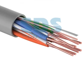 Кабель информационный U/UTP категория 5е 4х2х24AWG(0,48мм) 50м (медь) PVC solid серый PROCONNECT