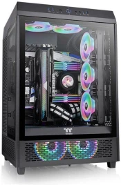 Корпус Thermaltake The Tower 500 черный ATX 11x120mm 5x140mm 4xUSB3.0 audio bott PSU [CA-1X1-00M1WN-00]