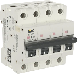 ARMAT Авт. выкл. M10N 4P B 5А IEK