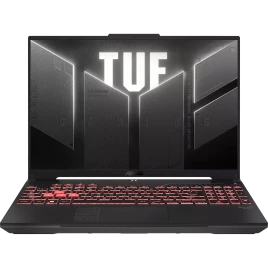 Ноутбук/ ASUS TUF A16 FA607NUQ-RL024 16"(1920x1200 (матовый, 144Hz) IPS)/AMD Ryzen 7 170(3.2Ghz)/16384Mb/512PCISSDGb/noDVD/Ext:nVidia GeForce RTX4050(6144Mb)/Cam/BT/WiFi/56WHr/war 1y/2.2kg/Mecha Gray/DOS
