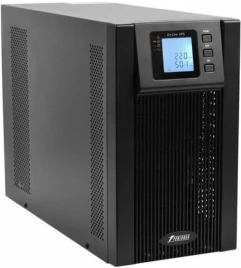 ИБП POWERMAN Online 3000 plus, LCD, двойного преобразования, 3000ВА, 2700Вт, 2 евророзетки с резервным питанием, USB, RS232, слот SNMP, разъем EPO, внешний блок батарей (в комплект не входит),  191 х 460 х 337 мм., 11 кг./ UPS POWERMAN Online 3000 plus, L