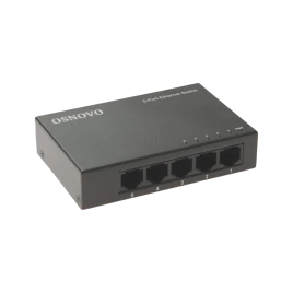 Коммутатор неуправляемый/ OSNOVO Неуправляемый коммутатор Fast Ethernet на 5 портов. Порты: 5 x FE (10/100Base-TX). Auto MDI/MDIX Встроенная грозозащита 2кВ. В комплекте БП DC12V(1A). Размеры (ШхВхГ): 100 x 23 x 65мм. Рабочая температура: 0...+40 гр. С.