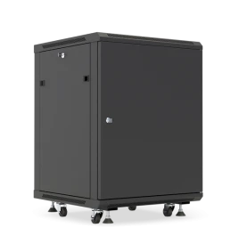 Шкаф настенный телекоммуникационный 19", 9U , 500x600x800мм, дверь металлическая, съёмные боковые панели, в комплекте щеточный ввод, комплект заземления, ножки, нагрузка до 100кг. Цвет: черный