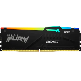 Память оперативная/ Kingston 8GB 5200MT/s DDR5 CL40 DIMM FURY Beast RGB XMP