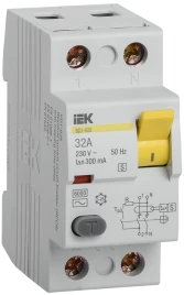 УЗО ВД1-63S 2Р 32А 300мА IEK