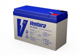 Батарея Ventura серия HR, HR1234W, напряжение  12 В, емкость 9Ач (разряд 20 часов), макс. ток заряда 2.7А,  свинцово-кислотная типа AGM,  клеммы  Т2, ДШВ  151x65x100мм, вес 2.7кг/ Ventura battery HR series, HR1234W, voltage 12 V, capacity 9Ah (discharge 2